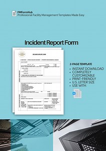 Incident Report Form (workplace Incident Report Template, Accident Report Form, Incident Record Template, Incident Tracking Form) - Etsy