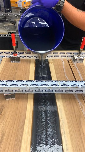 Let’s Epoxy #epoxywoodworking #wood #woodwork #diywoodworking #resinpour #epoxyresin #woodworking | Leo Milton