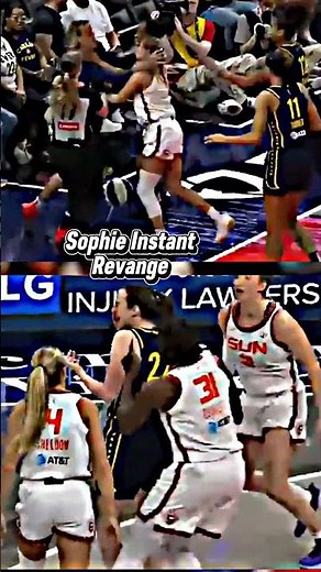 FLAGRANT FOUL! Sophie Cunningham Destroys Jacy Sheldon for Hitting Caitlin Clark!#caitlinclark #wnba