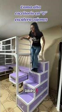 👉 Esta cama alta transforma cualquier cuarto 😍 | Diseño funcional para niñas