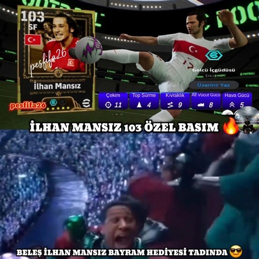 İlhan Mansız 103 Özel Basım 😈 #pesmobileبيس #efootball #fifa #keşfetbeniöneçıkar #efootball2026