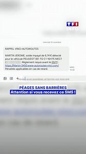Péages sans barrières : attention si vous recevez ce SMS ! Il faut faire attention à l’arnaque bien ciblée qui circule beaucoup en ce moment : un mail ou un SMS qui demande de régler un péage impayé. Nom correct, numéro de plaque d'immatriculation, modèle de voiture… Les escrocs réussissent à être de plus en plus précis pour tromper. Des pirates informatiques dérobent illégalement ces informations personnelles auprès d’entreprises pour les mettre en vente en ligne. Puis, les escrocs les achètent
