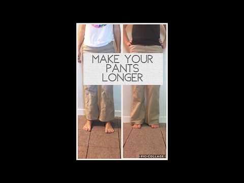 How to lengthen pants / trousers