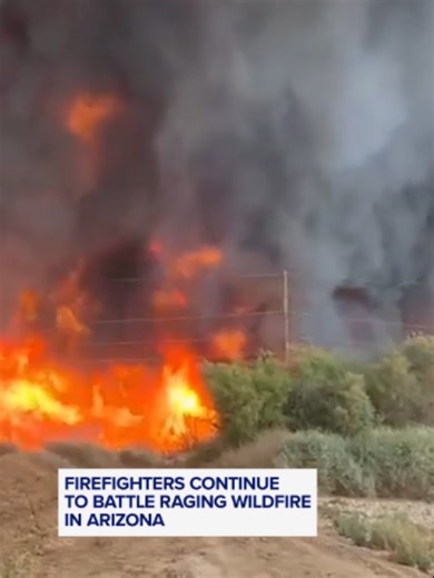 Authorities ramp up efforts as wildfires continue to blaze near Phoenix, Arizona. #wildfires