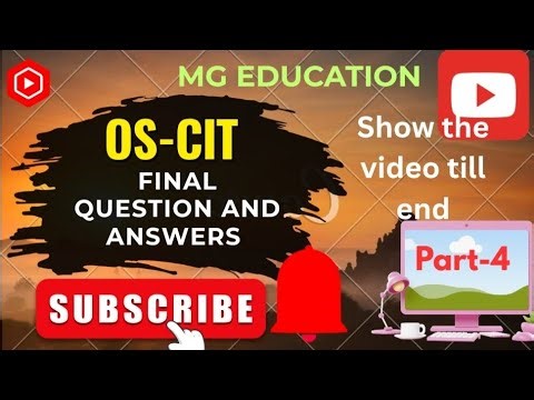 OS CIT final exam questions & answers 4