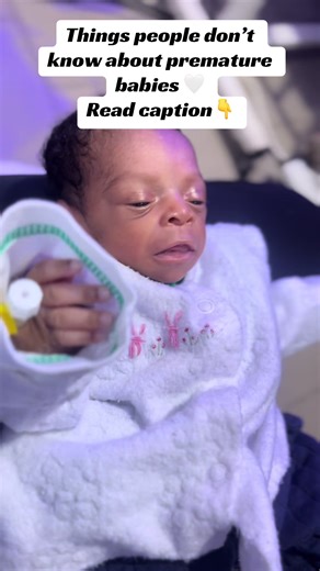 🌸Things to know:Premature babies 👶 aren’t just small babies 🌷They’re still developing ( Lungs 🫁, 🧠 brain 🧠, digestive system, Temperature control )outside the womb. That’s why NICU support is so important. Many people don’t know:5_30ml is a victory 🍼 for preemie. Premature babies may not have strong sucking reflex yet. They feed through syringe 💉 Ng Tube,cup and spoon and in a very measured small amount. Many people think:🤔 🦘 Kangaroo Mother Care(KMC) Is just cuddling. But KMC Stabiliz