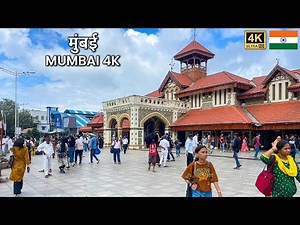 🇮🇳 Mumbai Downtown Walk | Real Streets of India’s Megacity 4K HDR