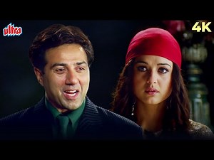 Dil Mein Hai Pyar Tera Hoton Pe Gitwa 4K Video Song | Alka Yagnik The Hero Sunny Deol, Preity Zinta