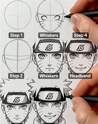 Como Desenhar o Naruto Estilo Anime e Realismo com Lápis