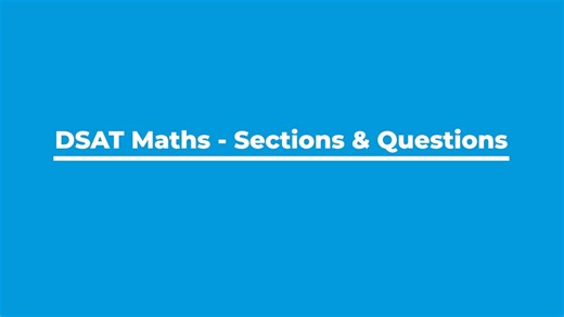 𝗗𝗦𝗔𝗧 𝗠𝗮𝘁𝗵 𝗦𝗲𝗰𝘁𝗶𝗼𝗻 𝗕𝗿𝗲𝗮𝗸𝗱𝗼𝘄𝗻! In this episode, our instructor takes the Math section a step further—explaining how it is divided into 2 modules with a total of 44 questions to be solved in 70 minutes. A clear, student-friendly walk-through to help you prepare smarter for your DSAT journey. Our expert explains each section clearly so students know exactly what to prepare for—and how to prepare smartly for DSAT success. ▶️ 𝗧𝗼 𝗪𝗮𝘁𝗰𝗵 𝗙𝘂𝗹𝗹 𝗩𝗶𝗱𝗲𝗼: https://youtu.b
