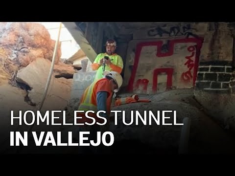 Construction Crew Discover Homeless Tunnel in Vallejo