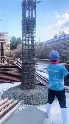 Reinforced concrete column demolition process