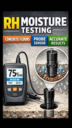 RH Moisture Testing Machine for Concrete #moisturetesting