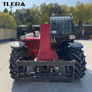 [Hot Item] Full Cabin 7m 3.5 Ton Telescopic Boom Forklift with Quick Attachment System