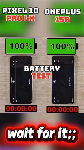 📱🔋 Pixel 10 Pro XL vs OnePlus 15R – Ultimate Battery Drain Test! 🔋📱