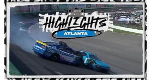 Kyle Larson crashes into wall, collects Chase Briscoe late in Stage 1