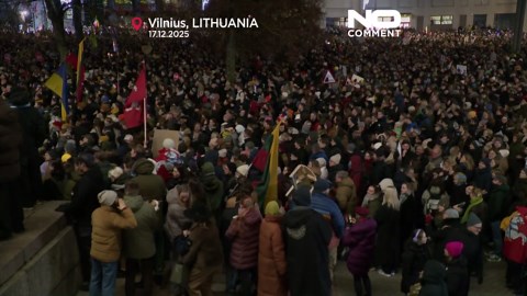 Thousands protest in Lithuania against changes to public broadcaster law