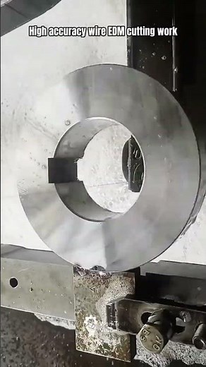 Wire EDM Cutting Process on Precision Metal Ring Component