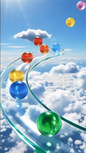 Oddly Satisfying Rolling Balls #16 （空でボールコロコロ無限）