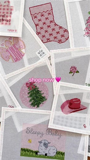 Explore Our New Pink Needlepoint Canvases