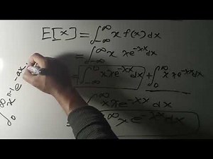 Derivation of Mean of Exponential Distribution | Exponential Distribution