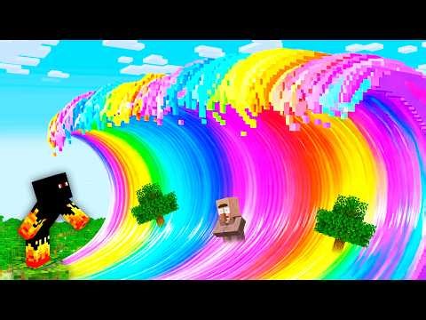 CASA 100% SEGURA vs TSUNAMI DE AVARITIA no Minecraft!