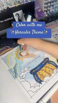 Suzie Slug x Hercules #ohuhumarkers #disney #hercules #coloringbook #tutorial