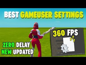 NEW BEST GameUserSettings 🔧 Config For Fortnite Chapter 6 (ZERO DELAY + 360 FPS)