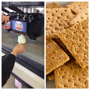 If you love Key Lime Pie, make sure to try our Lime Cream Twist with graham cracker topping! Hurry before it’s gone. 😉 | Martha's Dandee Creme