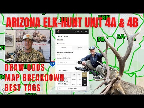 Arizona Unit 4A & 4B | Elk Hunting Complete Breakdown | Hunting Spots + Bonus Point Draw Odds