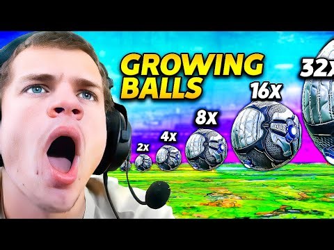 Rocket League but, every time you score the ball GROWS *JYNXZI REACTS*