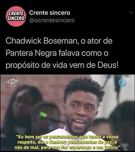 MORRE Chadwick Boseman, o Pantera Negra - VEJA ele testemunhado sua FÉ.