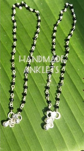 Handmade Anklets| Accept customized order #gayathriathira #handmadejewelry #shorts #handmadewithlove