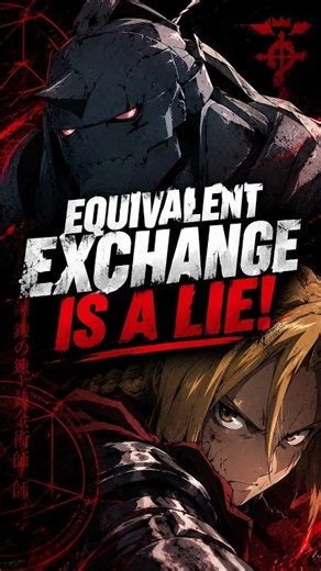 Why Equivalent Exchange Is a Lie #fmab #fma #anime #alphonse #edwardelric
