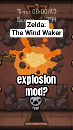 Zelda The Wind Waker explosions in Binding of Isaac