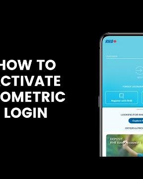 How to Activate Biometric Login in the RHB Mobile Banking App