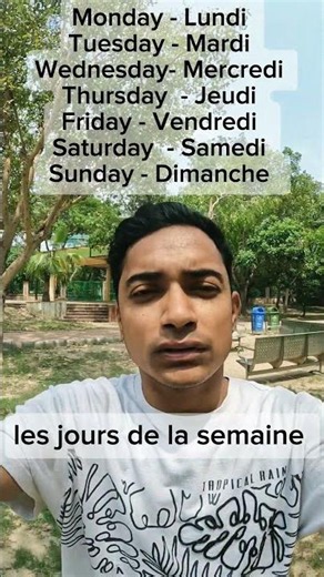 le semaine et les mois en français / apprendre le français / french weeks and months name
