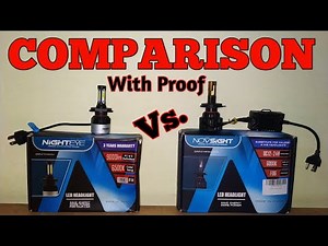 LED Bulbs Comparison | Night Eye Led Vs Nov Sight Led