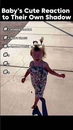 Adorably Scared | Baby’s Cute Reaction to Their Own Shadow!
