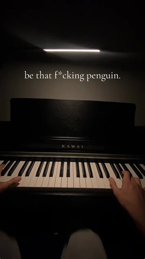 not everyone is meant to follow. #lamourtoujours #thatpenguin #goingmyownway #piano #fyp