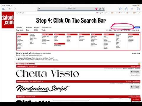 Tutorial How To Download Fonts On iOS!