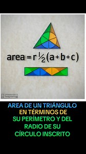 501K views · 6.4K reactions | Área de un triángulo en términos de su perímetro y del radio de su círculo inscrito #Matemáticas #Geometría #Triángulo #Área #Perímetro #Radio #Círculo #Inscrito #CírculoInscrito ️ Beau Janzen | Ciencias TV | Facebook