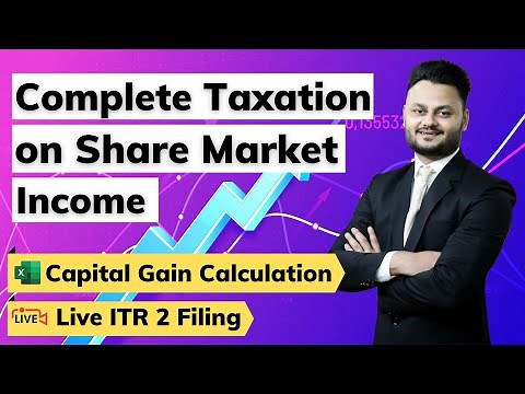 Complete Tax Guide for Share Market Income with Live ITR 2 Filing #Sec111A #Sec112A #CapitalGains