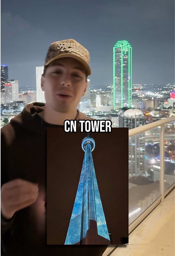 I turned the tallest building blue for ICEMAN #fyp #clix #drake #iceman #viral