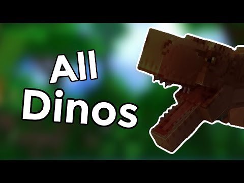 Minecraft Jurassic World DLC all creatures + how to summon the Mosasaurus
