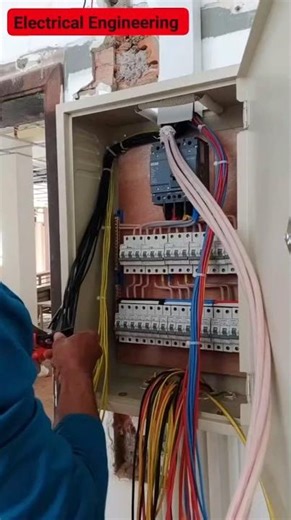 Simple Wire Electrical Panel #mep #installation #electrical #construction #views #db #panel panel