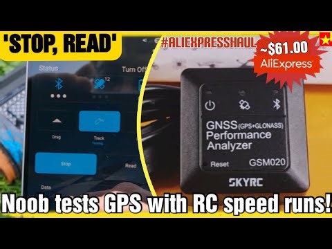 SkyRC GSM020 - GPS analyzer unboxing & test #aliexpresshaul #rcspeedrun