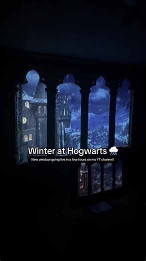 Who is ready for winter at Hogwarts? 🌨️🪄 #hogwarts #projector #booklovers #cosy #harrypotter