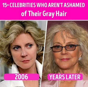 15 Celebrities Who Aren't Ashamed of Their Gray Hair | CelebRatings