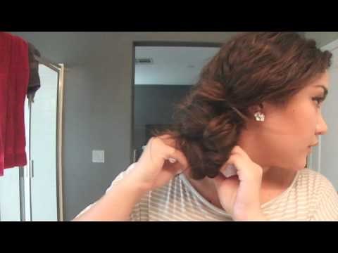 Quick Hair Do: Messy Side Bun